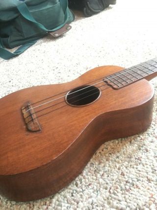 Vintage 1923 Lyon and Healy Washburn Tenor ukulele model 710 needs work 2