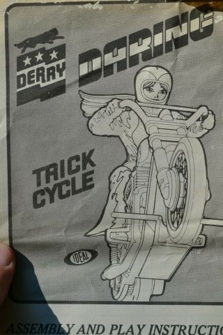 Evel Knievel - Derry Daring Doll,  Helmet cape and operating Instructions 7
