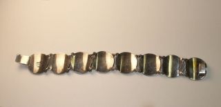 Vintage Sterling Silver and 18K Gold Bracelet from Peru 3