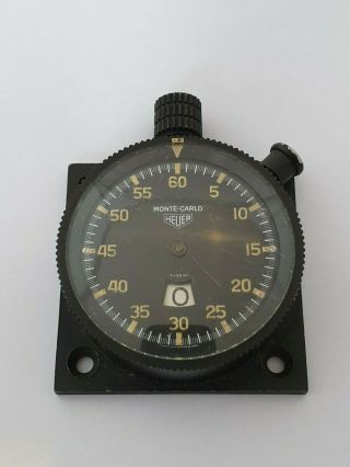 Vintage Heuer Monte - Carlo Montecarlo Dash Timer Raf Air Force Parts
