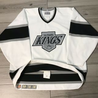 Vintage Ccm Los Angeles Kings Center Ice Authentic Ultrafil White Jersey 52