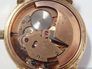 Rare Art Deco Vintage TISSOT 18k Gold Chronometer Automatic Mens Watch 4
