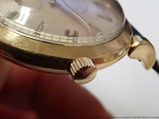 Rare Art Deco Vintage TISSOT 18k Gold Chronometer Automatic Mens Watch 7