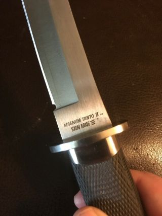 Vintage Cold Steel Magnum Tanto II VG - 1 San Mai Knife Seki Japan Hattori 5
