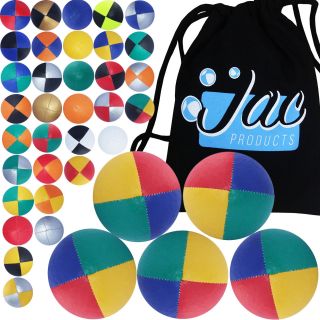 Set Of 5 Jac Products Pro Thud Juggling Balls & Bag Manufactured In The Uk