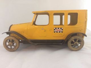 Vintage Yellow Taxi Gb 8 " Hill Climber "