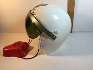 Vtg.  1959 Ideal Steve Canyon U.  S.  Air Force Jet Pilot Play Helmet Speaker Mask 4