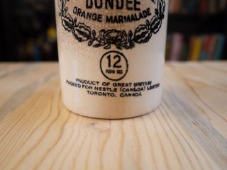 Antique James Keiller & Sons Dundee Marmalade Crock Stoneware Jar England 4