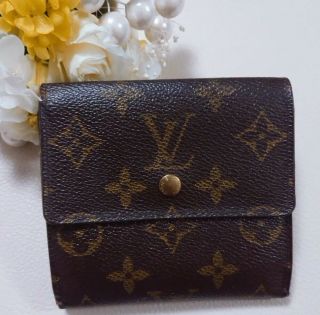 Authentic Louis Vuitton Monogram Elise Tri - Fold Wallet