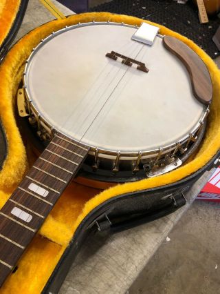 Vintage 1970s Orlando Star 5 - String Banjo w/ case Eagle Resonator 4