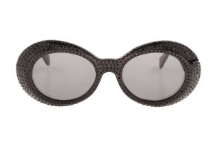 Gianni Versace 418 E rarest total black sunglasses,  matte black medusa temples 2