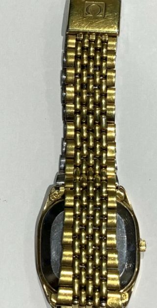 Vintage Omega Seamaster Automatic Gold Watch Beads of Rice Bracelet 166.  0282 3