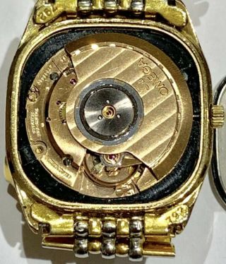Vintage Omega Seamaster Automatic Gold Watch Beads of Rice Bracelet 166.  0282 5