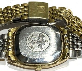 Vintage Omega Seamaster Automatic Gold Watch Beads of Rice Bracelet 166.  0282 6