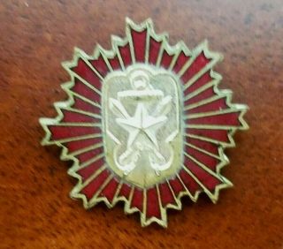 Rare WW2 Japanese Military Reservist Association Zaigo Gunjin - Kai Enamel Badge. 4
