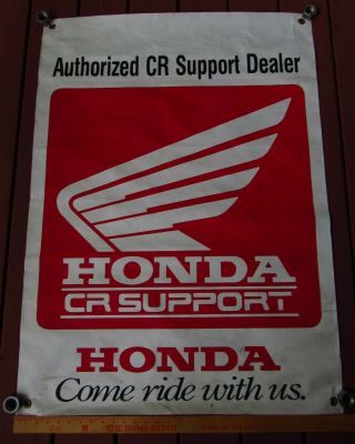 1989 Honda Cr Support Banner / Poster Cr80r Cr125r Cr250r Cr500r