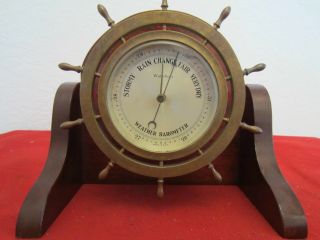 Vintage,  Maritime Brass Ship Mantle Barometer