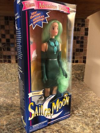 Rare Irwin Sailor Moon Deluxe Adventure Doll 11.  5” Vintage 1997 Emerald