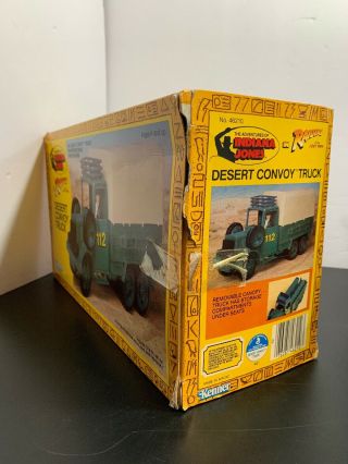 Vintage 1983 Adventures of Indiana Jones – Desert Convoy Truck - COMPLETE – MIB 3