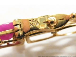 5.  65ctw Natural Ruby Diamond 14k Gold Bracelet Vintage Tennis Line 5