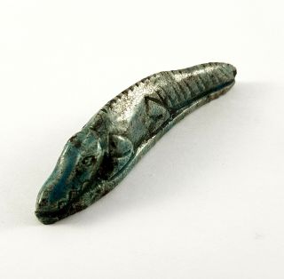 Rare Ancient Egypt Egyptian Antique Sobek amulet Crocodile Roman Statue Stone 5