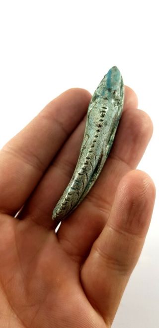 Rare Ancient Egypt Egyptian Antique Sobek amulet Crocodile Roman Statue Stone 8