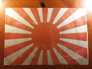 Ww2 Rising Sun Navy Flag Banner Ijn Ija 1945 Iwo Jima