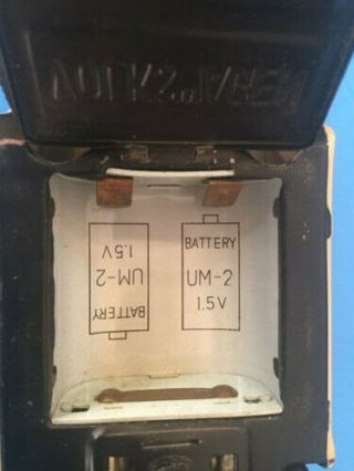 Vintage Bandai Battery Operated Tin Volkswagen Beetle HTF Tan Made in Japan 8