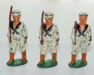 Vintage Barclay Manoil Marching Sailors Lead Soldiers