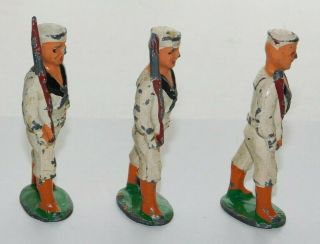 Vintage Barclay Manoil Marching Sailors Lead Soldiers 4