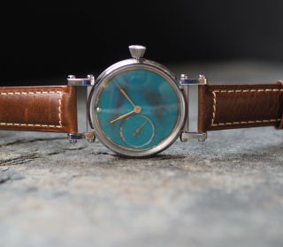Converted vintage USSR Molnija pocket watch 1960 ' s,  Molnija wristwatch 5