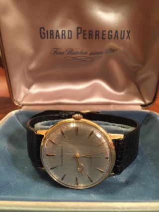Vintage Girard Perregaux 18k Solid Gold triple signed 11