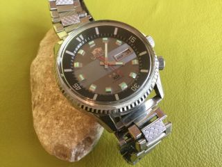 Vintage Orient King Diver 21 Jewels Stainless Steel Automatic Men’s Dive Watch