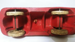 Vintage Walt Disney Mickey Mouse Sun Rubber Products Toy Fire Truck 8