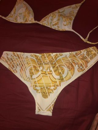Authentic Gianni Versace Bikini RARE Vntg Medusa Print SOLDOUT Swimsuit Sz S 5