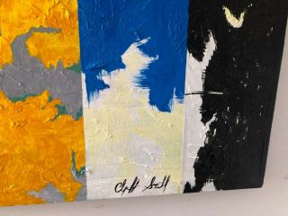 CLYFFORD STILL OIL PAINTING ON CANVAS SIGNED RARE 24 X 25.  5 5