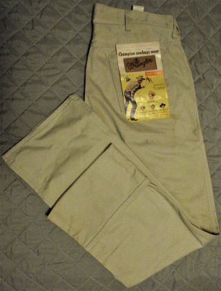 Vintage Nos With Tags Mens Tan Wrangler Jeans With Tags Late 50 