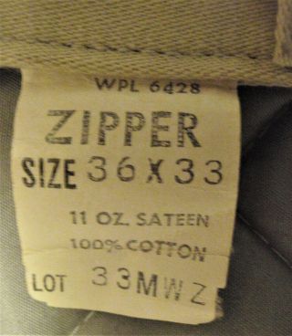 VINTAGE NOS WITH TAGS MENS TAN WRANGLER JEANS WITH TAGS LATE 50 ' S - EARLY 60 ' S 5