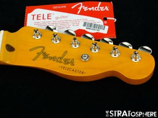 Fender Vintage 50s Lacquer Telecaster Tele Neck & Tuners 1950s Maple Nitro