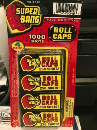 Vintage Bang Rolled Cap Toys 1,  000 / Box