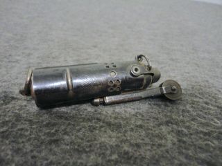 Ww2 Us Military Bowers Sure Fire Trench Lighter Made In Usa 3 " - Cond.