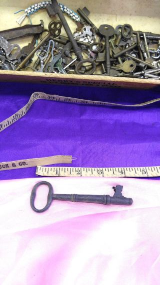Antique Brass Skeleton Keys Set Of 2