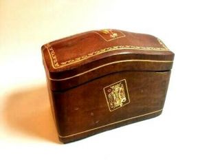 Antique Italian Florence,  Italy Tooled & Gilt Leather Playing Card Case