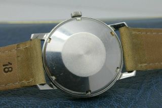 Wow VINTAGE Girard Perregaux Gyromatic Men`s 33mm Steel Automatic Linen Dial 10