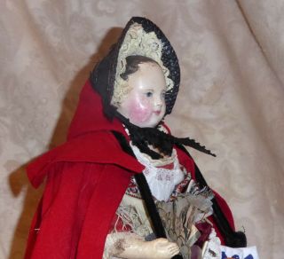 Antique 15 inch Papier Mache Peddlar Doll 4