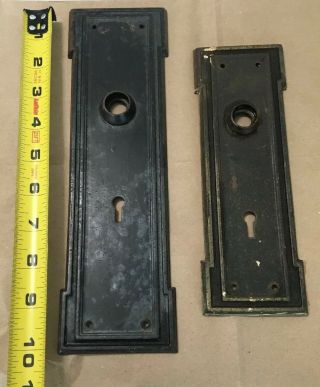 2 Matching Antique Vintage Door Plate One Is Large 10” Door Plate