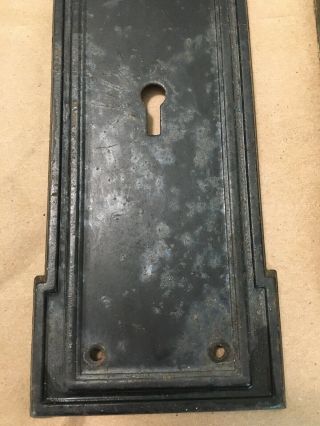 2 Matching Antique Vintage Door Plate One Is Large 10” Door Plate 2