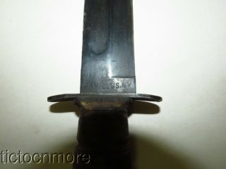 US WWII USMC US MARINE CORPS FIGHTING KNIFE CAMILLUS,  NY w/ USN SHEATH BOYT 1943 7