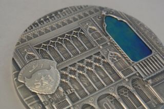 2013 $10 Tiffany Art - Venetian Gothic 2 oz Antique Finish Silver Coin & Box 10