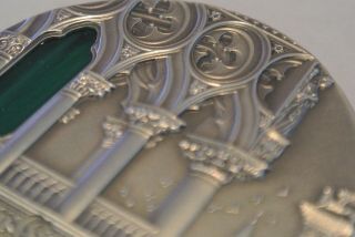 2013 $10 Tiffany Art - Venetian Gothic 2 oz Antique Finish Silver Coin & Box 11